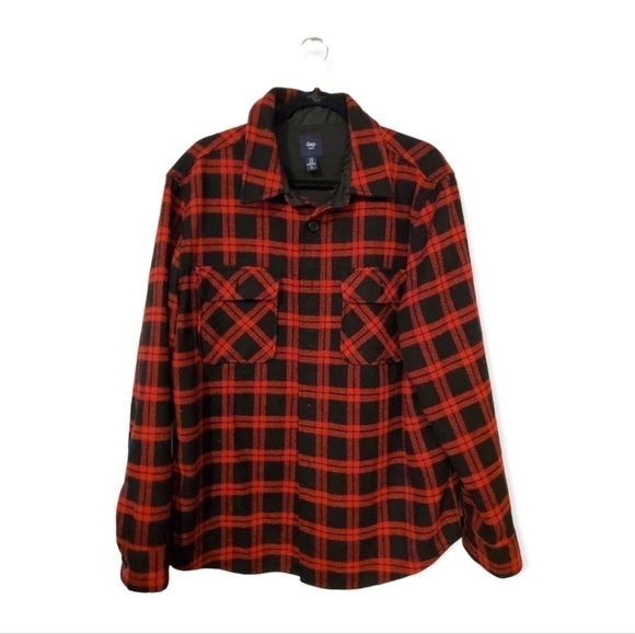 Plaid Heavyweight Shacket Overshirt XL - Picture 1 of 15